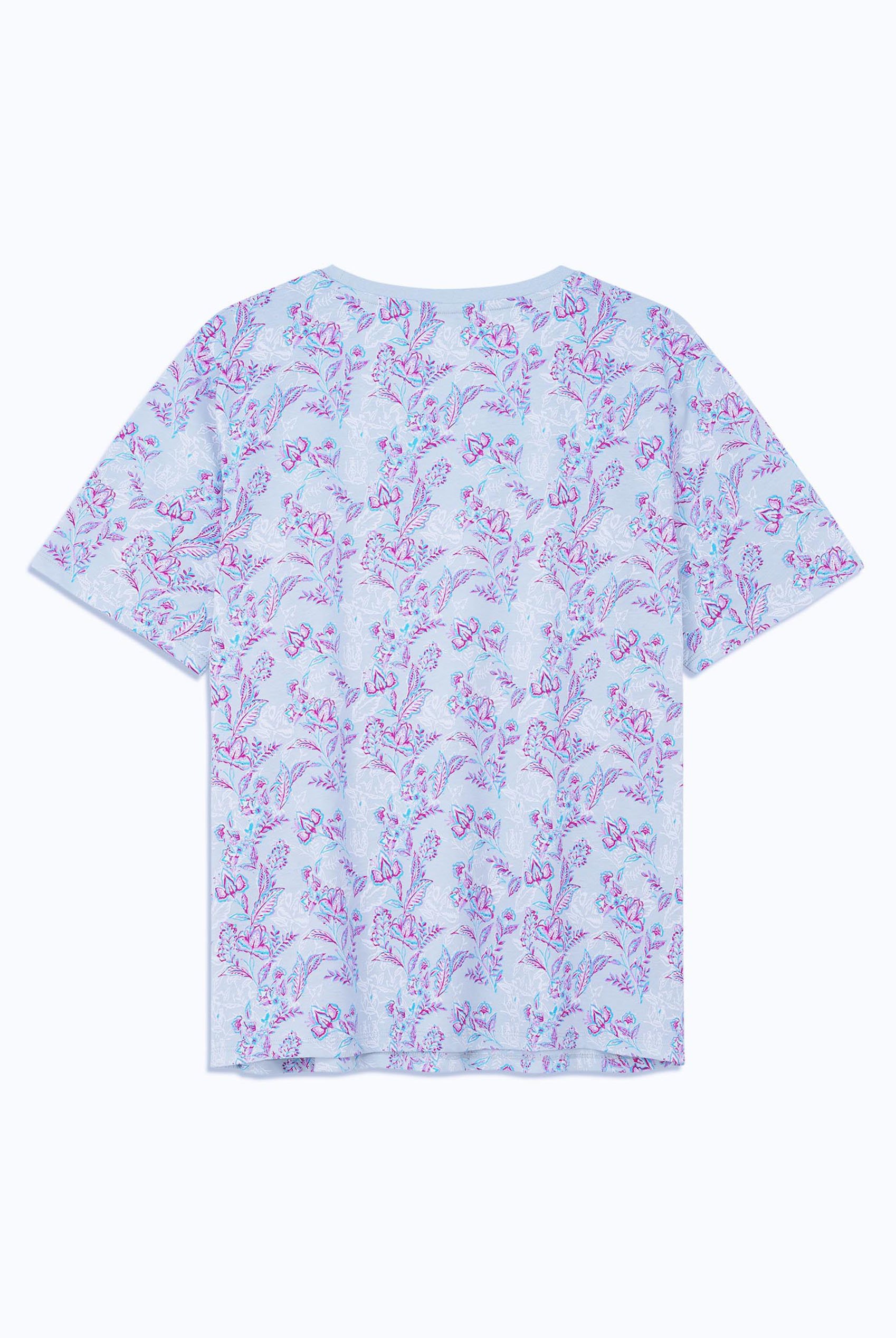 Crayon Leaf Printed T-Shirt