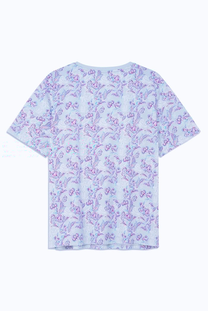 Crayon Leaf Printed T-Shirt