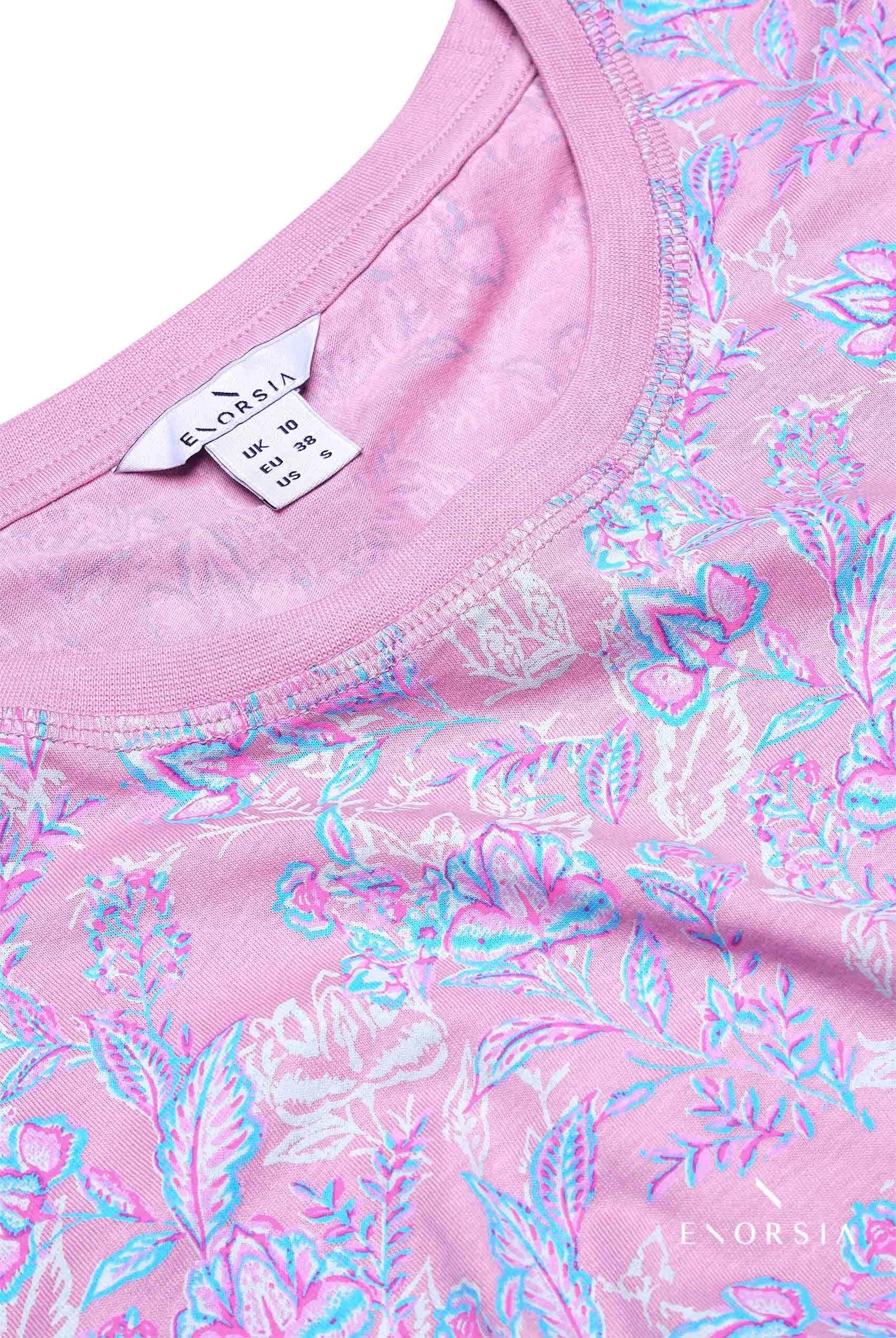 Crayon Leaf Printed T-Shirt