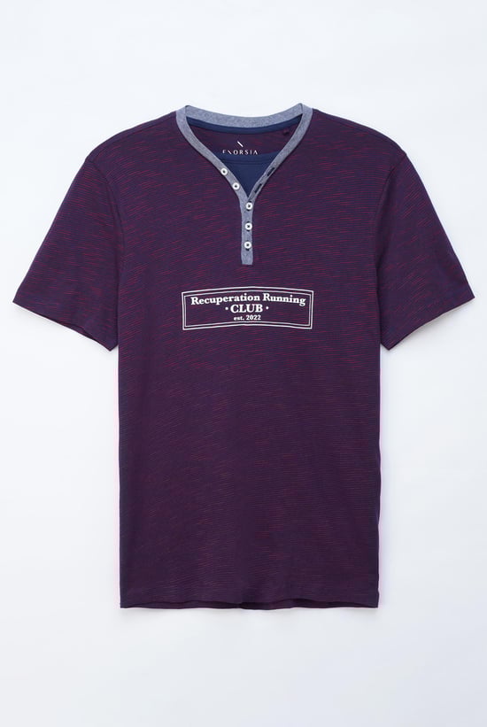 Half Placket Y/D T-Shirt