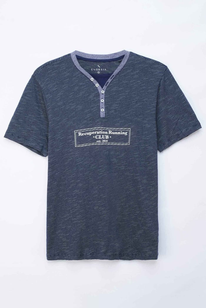Half Placket Y/D T-Shirt