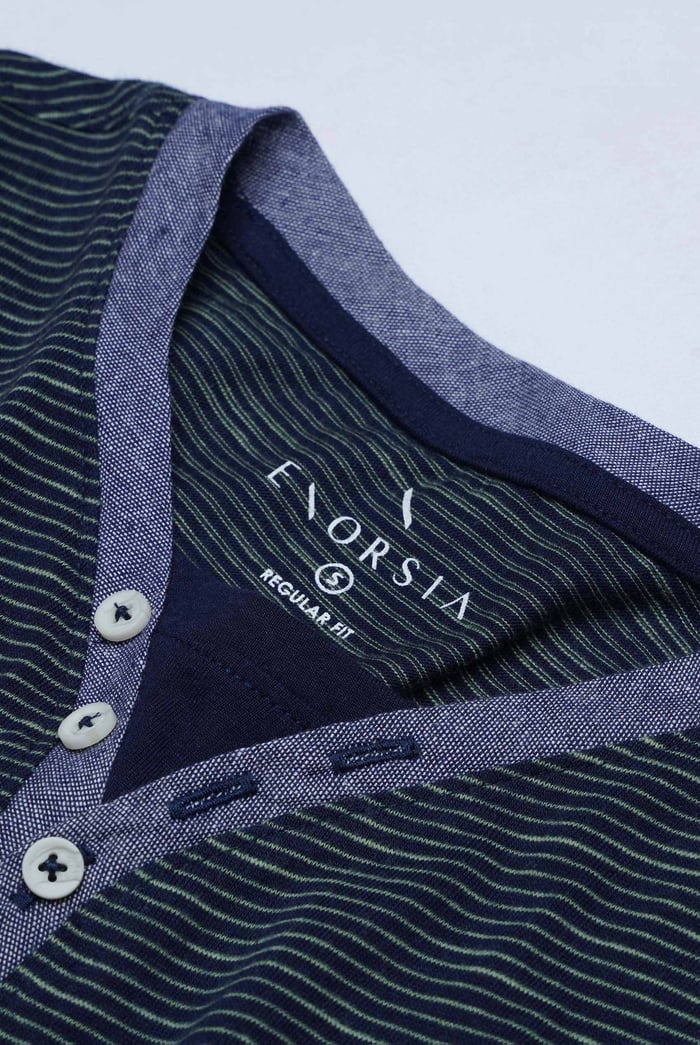 Half Placket Y/D T-Shirt