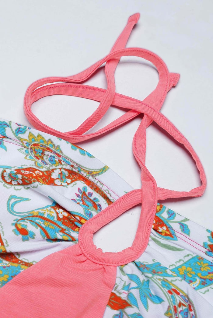 Halter Neck Floral Printed Cami
