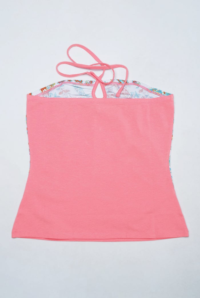 Halter Neck Floral Printed Cami
