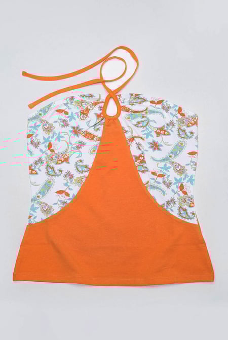 Halter Neck Floral Printed Cami