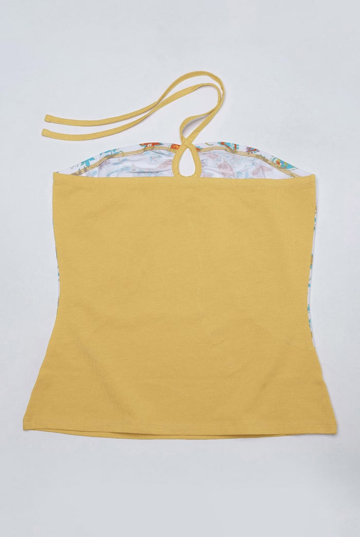 Halter Neck Floral Printed Cami