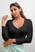 Womens Wide V-neck Casual T-Shirt