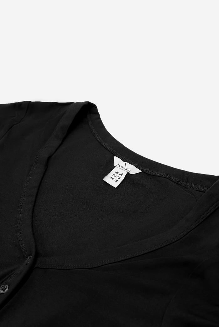 Womens Wide V-neck Casual T-Shirt