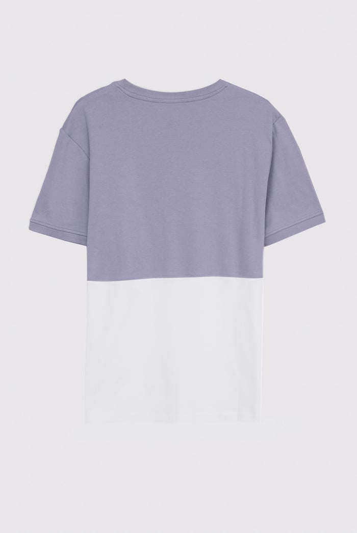 Cut & Sew Colour Block T-Shirt