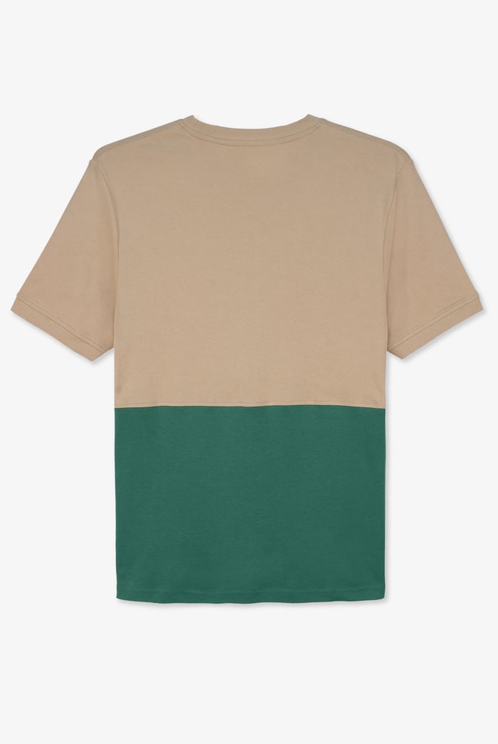 Cut & Sew Colour Block T-Shirt