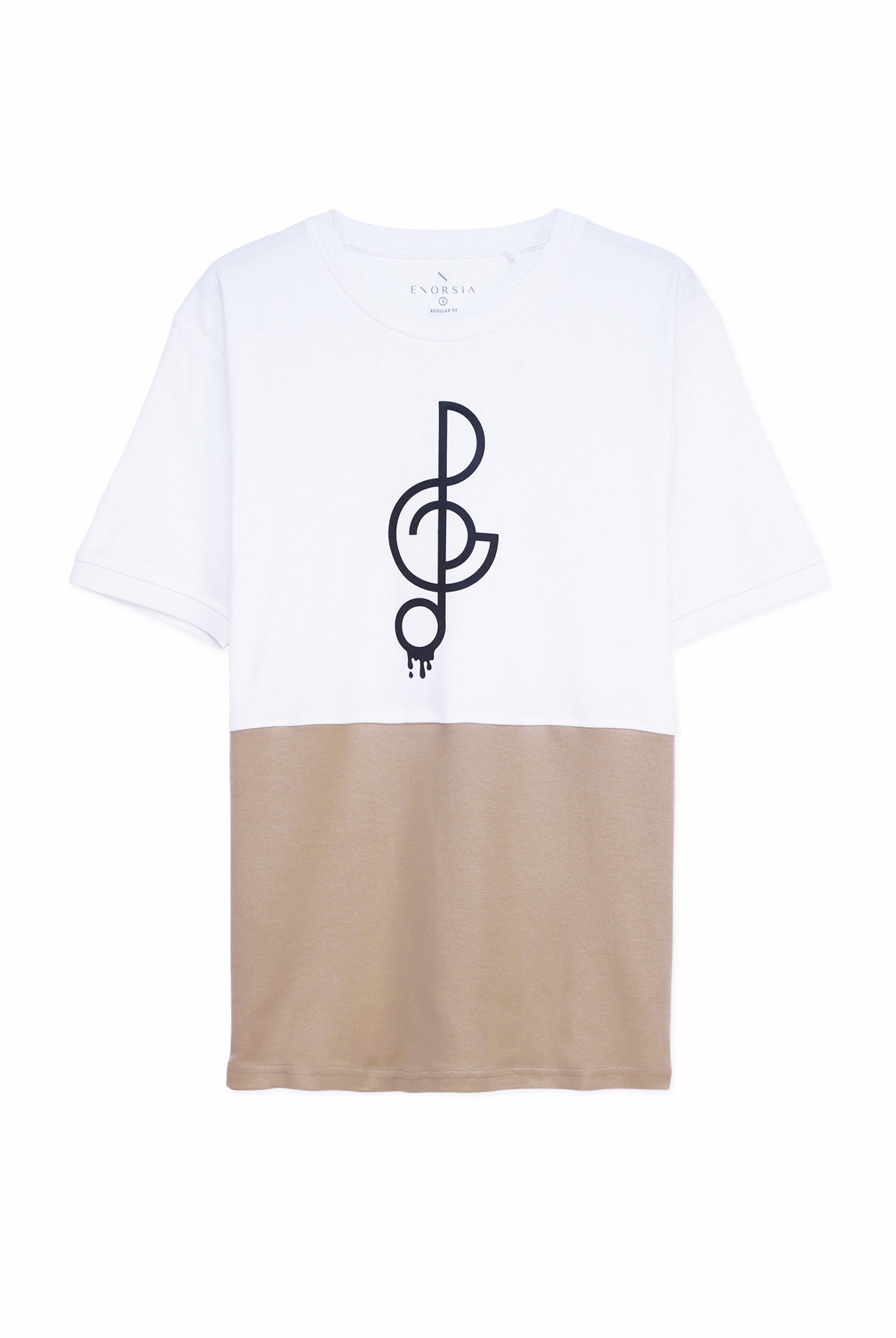 Cut & Sew Colour Block T-Shirt
