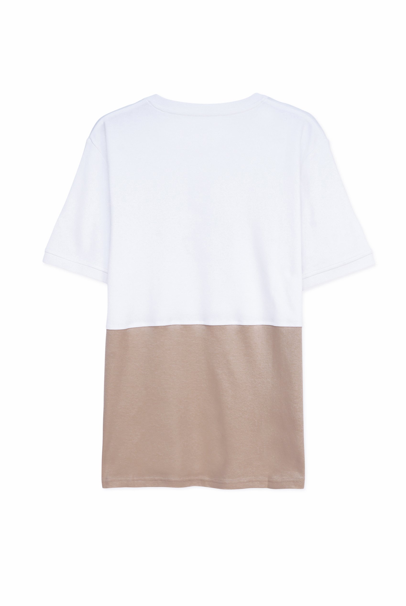 Cut & Sew Colour Block T-Shirt