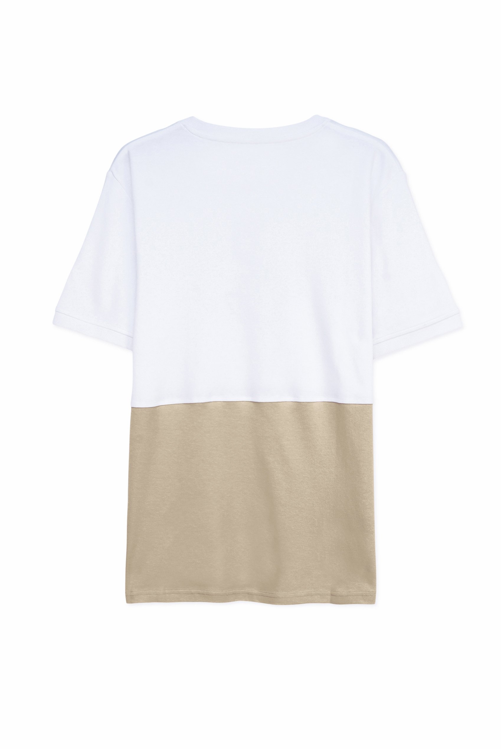 Cut & Sew Colour Block T-Shirt