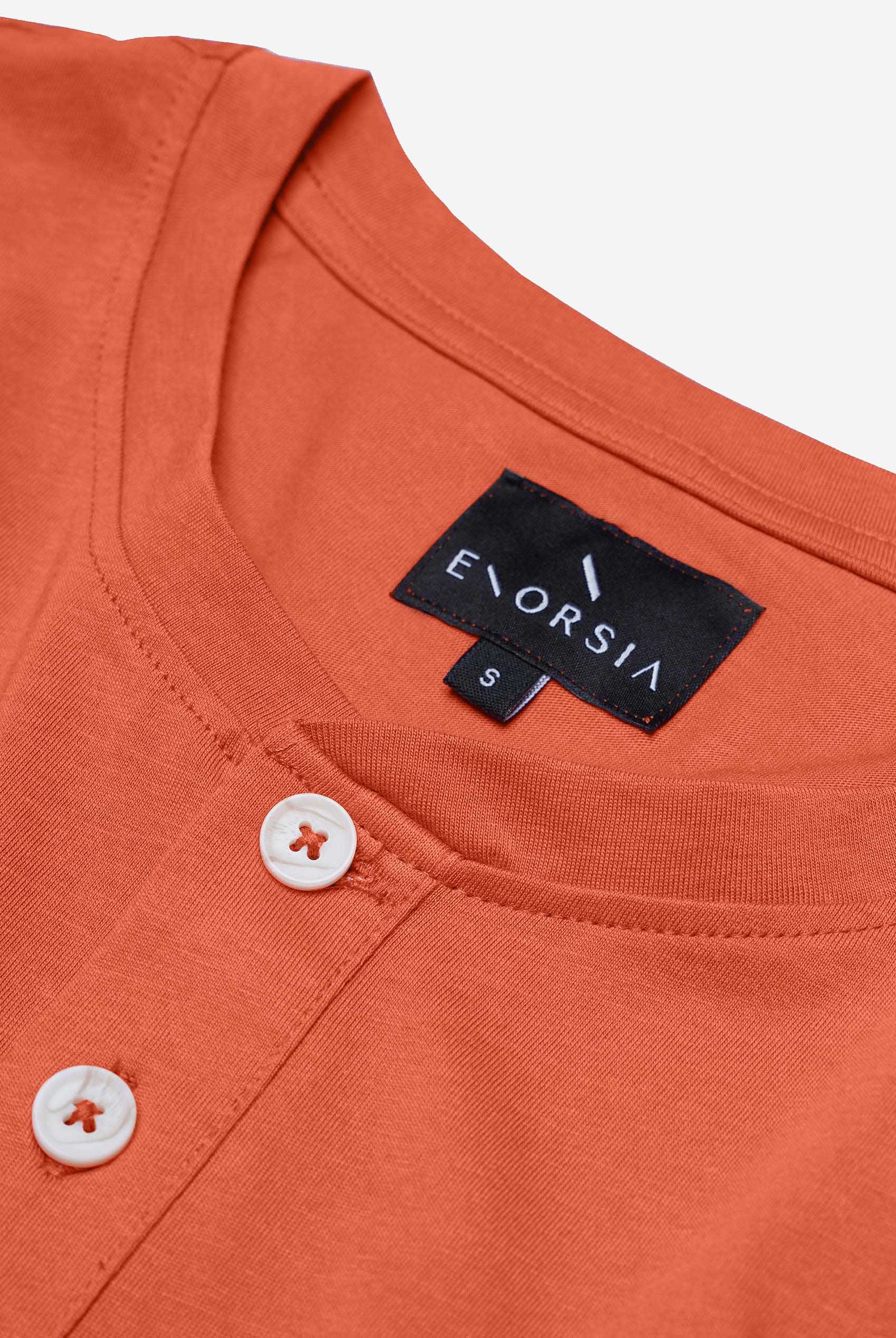 Half Placket Long Sleeve T-Shirt