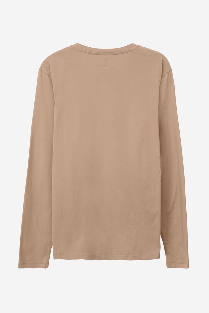 Half Placket Long Sleeve T-Shirt