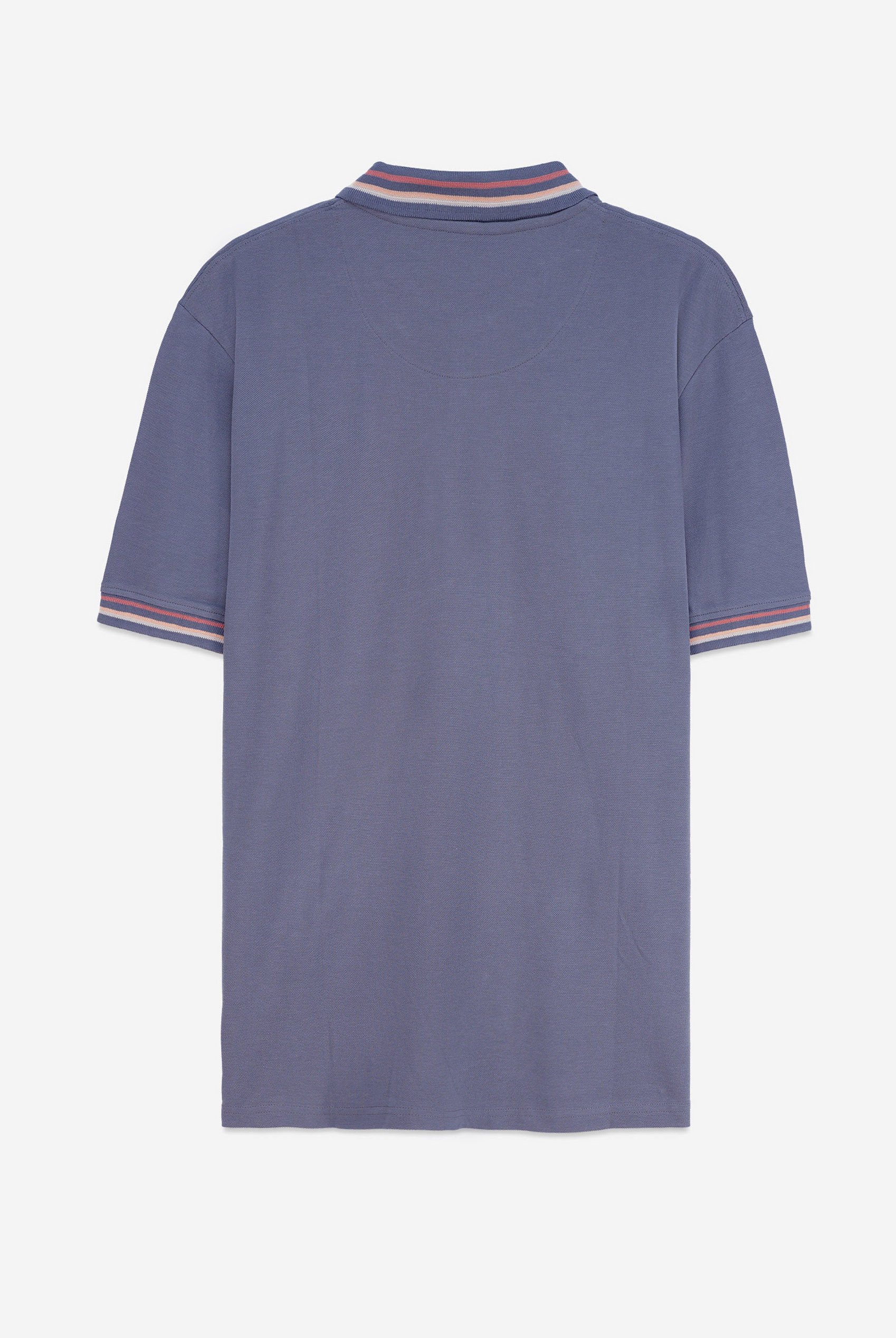 Red/Pink Tipped Polo Shirt