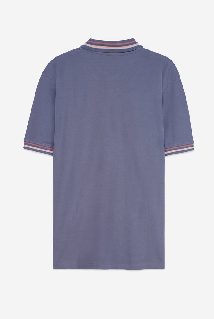 Red/Pink Tipped Polo Shirt