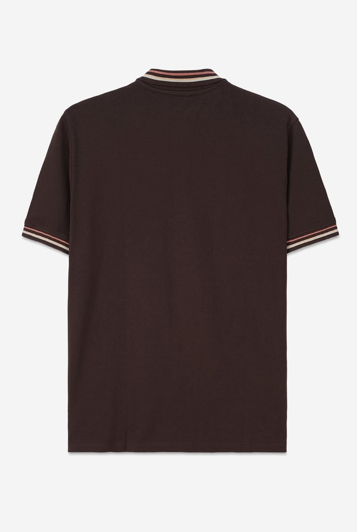 Red/Pink Tipped Polo Shirt
