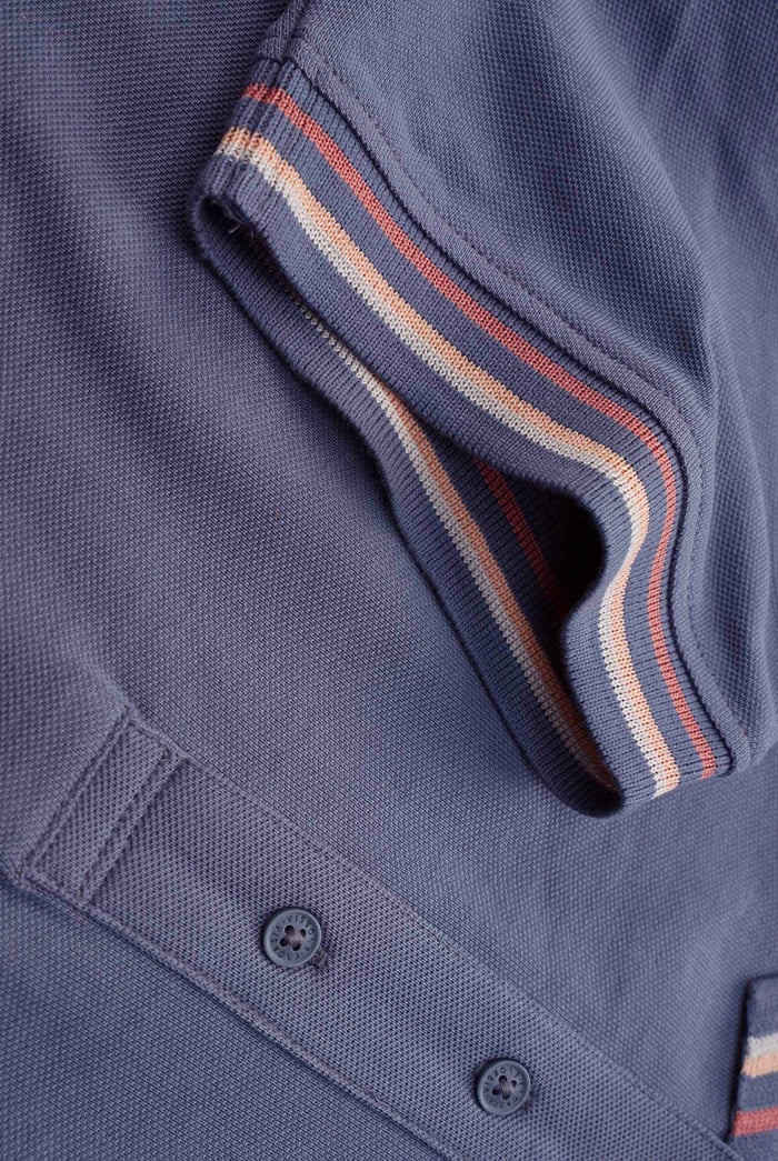 Red/Pink Tipped Polo Shirt