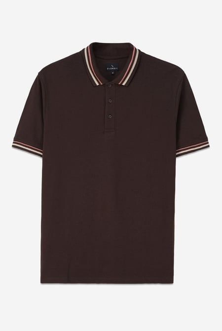 Red/Pink Tipped Polo Shirt