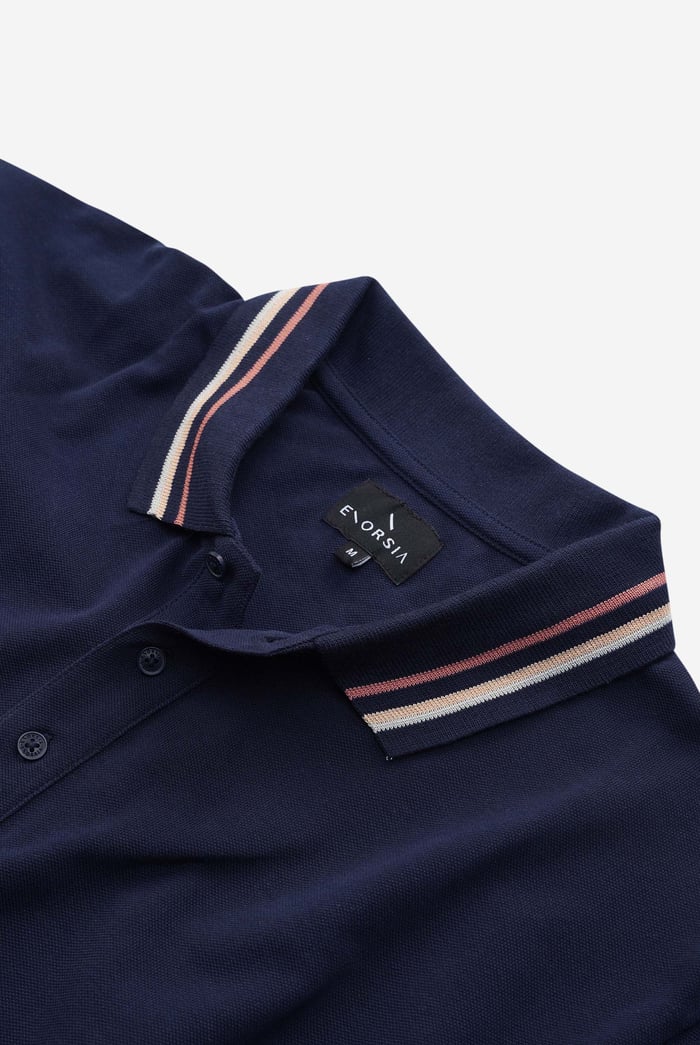 Red/Pink Tipped Polo Shirt