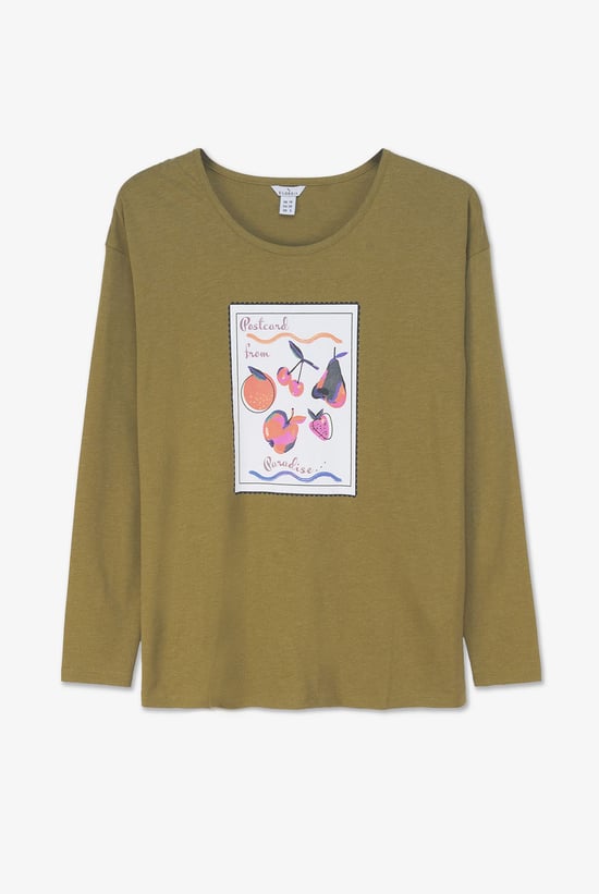 Post Card Printed T-Shirt