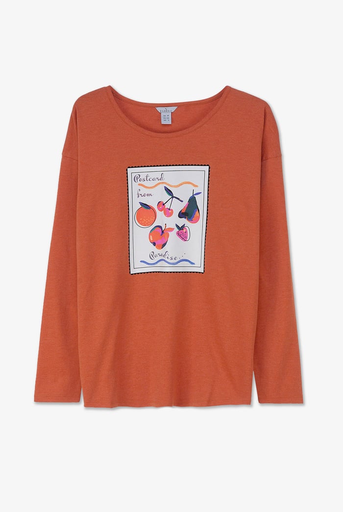 Post Card Printed T-Shirt
