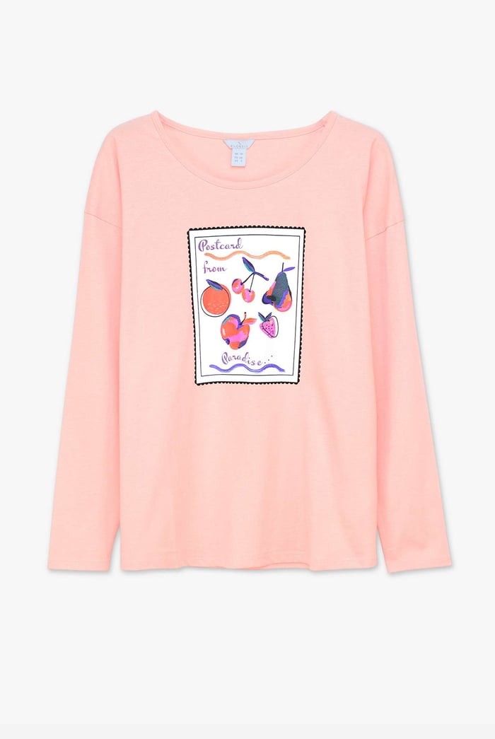 Post Card Printed T-Shirt