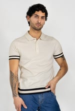 Men's Premium Polo Shirt With Stripe Rib