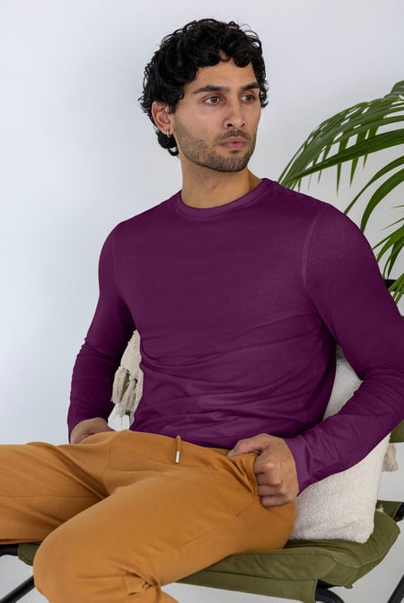 Purple/Blue/Navy Soft Cotton T-Shirt And Vest 3 Pack