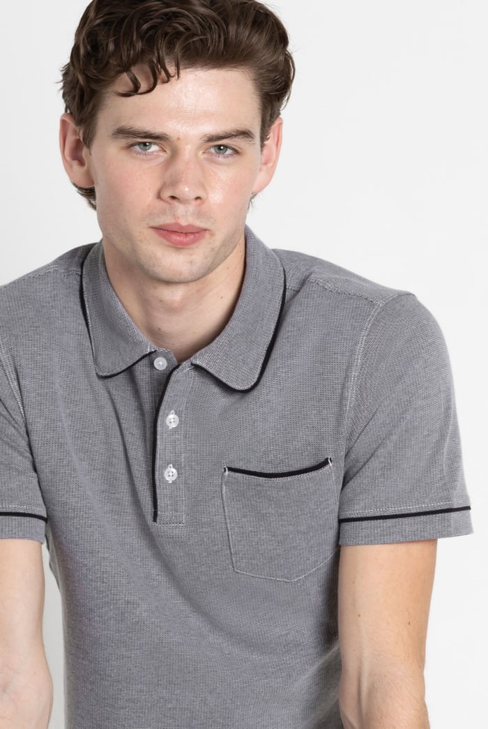Cotton Jersey Club Collar Polo