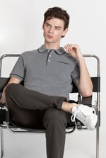 Cotton Jersey Club Collar Polo