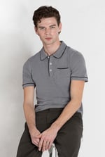 Cotton Jersey Club Collar Polo