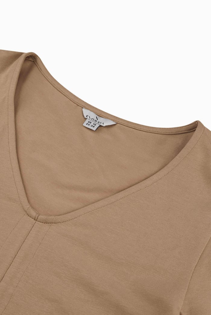 Womens Ruched Long Sleeve Crop Top