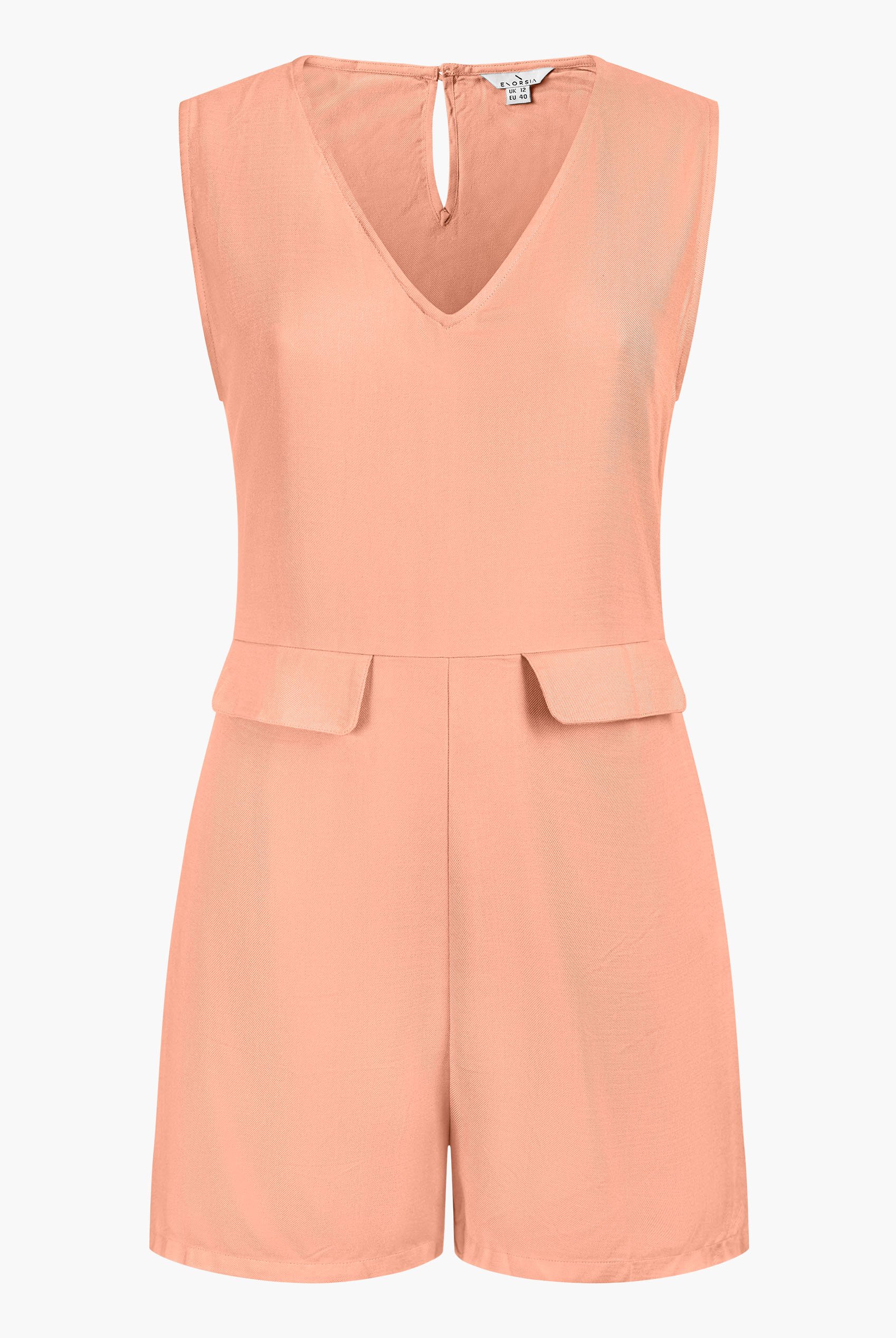 V-Neck Sleeveless Viscose Playsuit