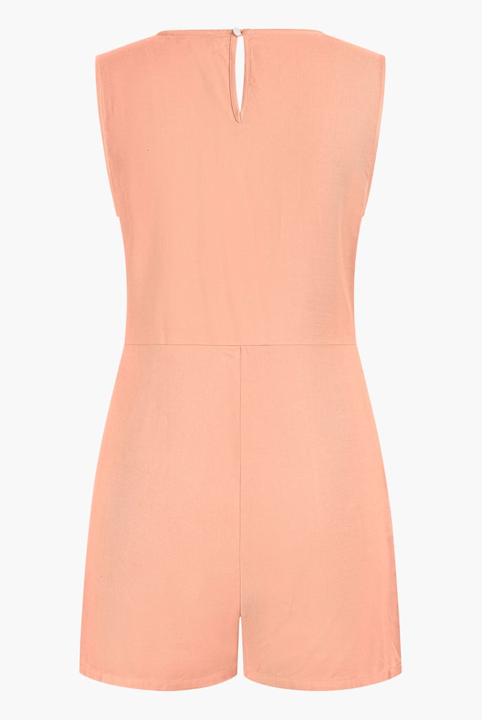 V-Neck Sleeveless Viscose Playsuit