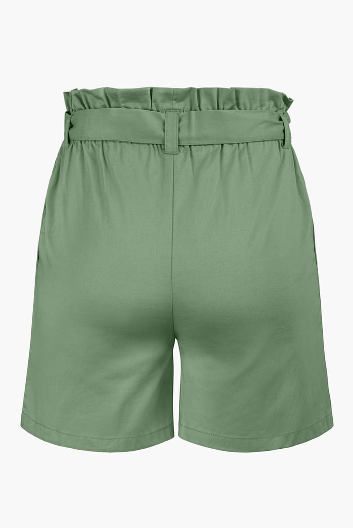 Paperbag Waist Cotton Shorts