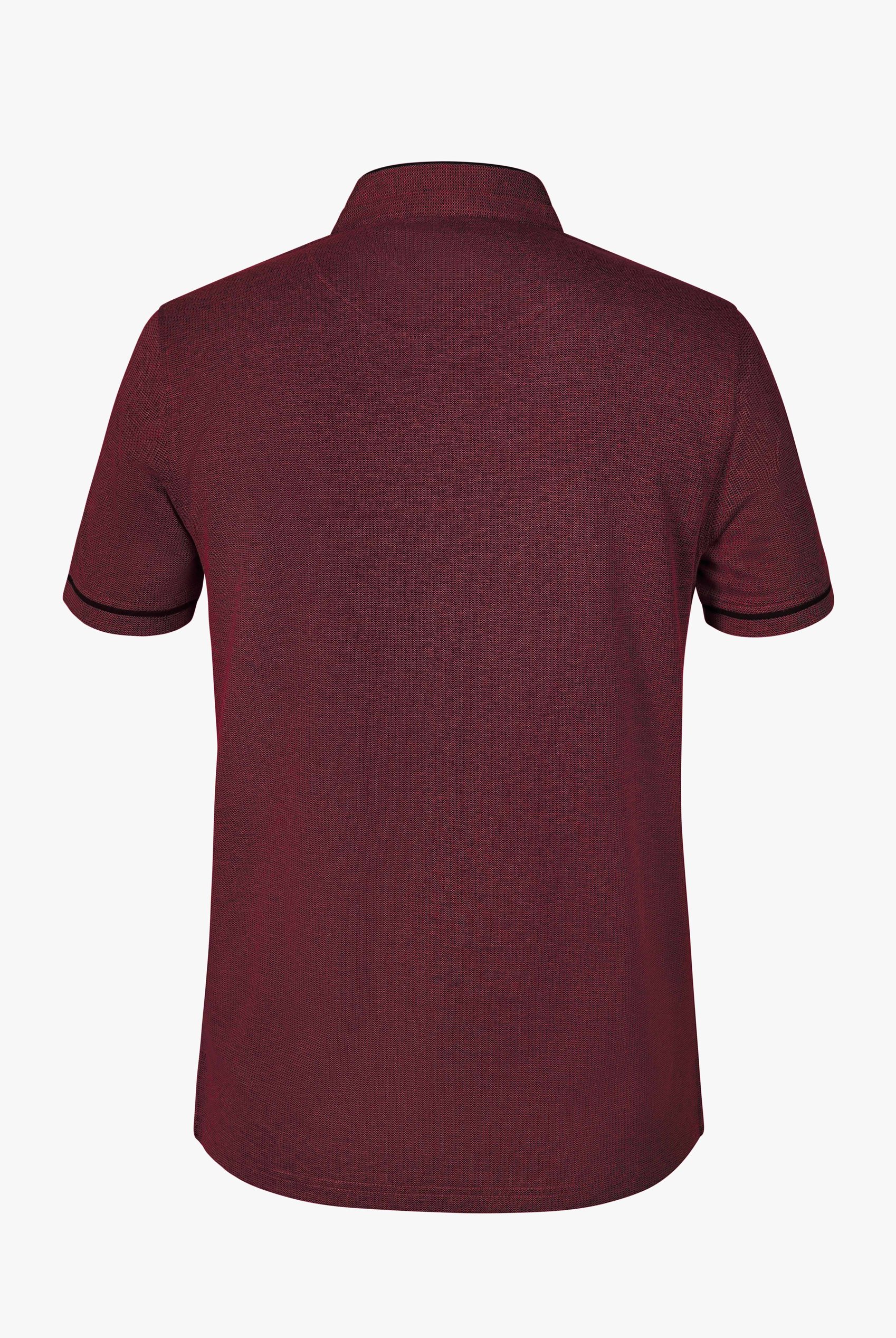 Band Collar Interlock Polo Shirt