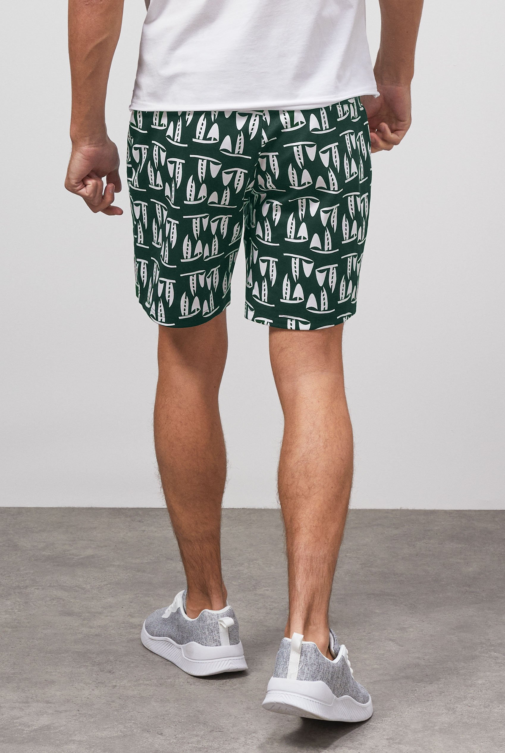 Printed Shorts With Zip Pocket