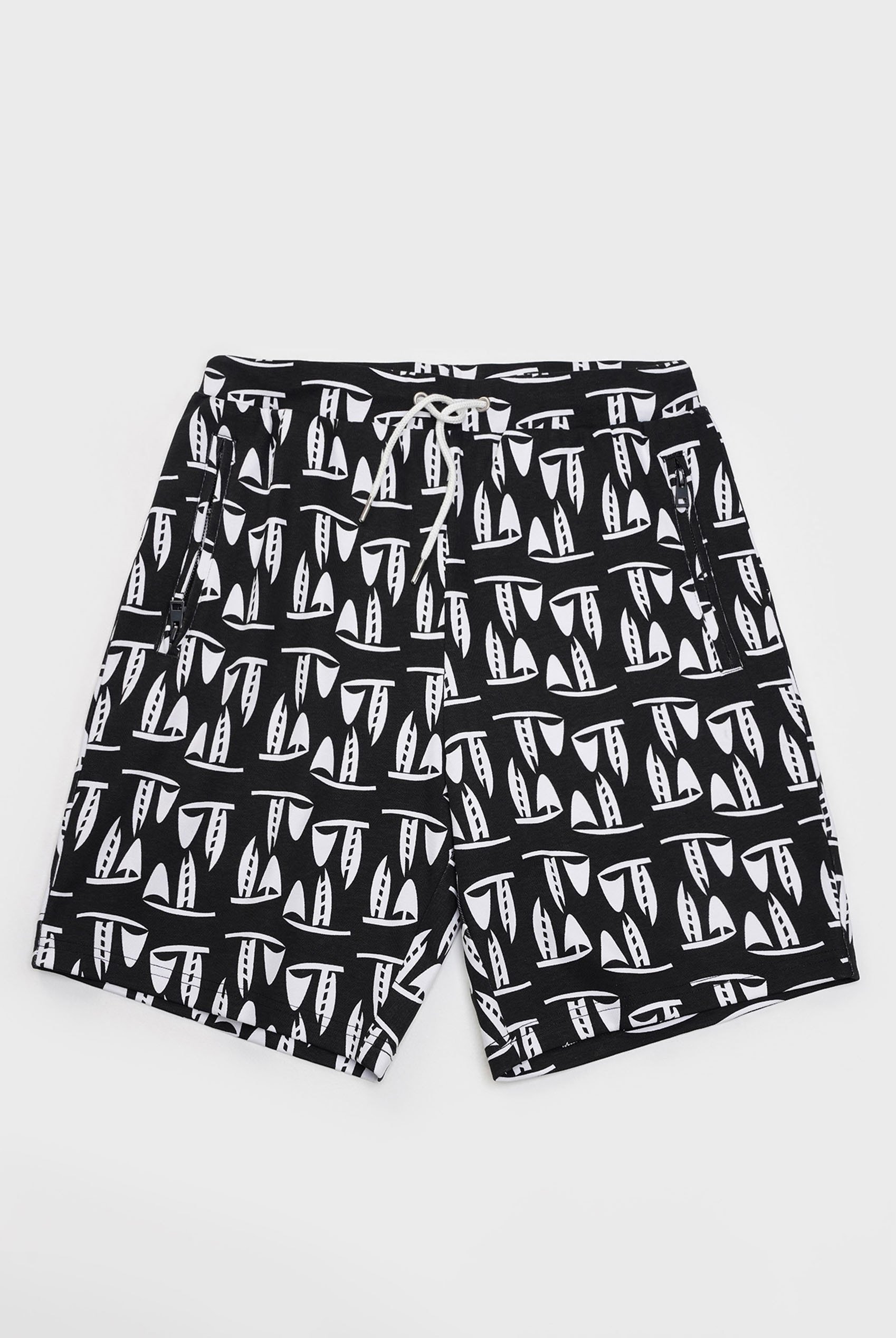 Printed Shorts With Zip Pocket