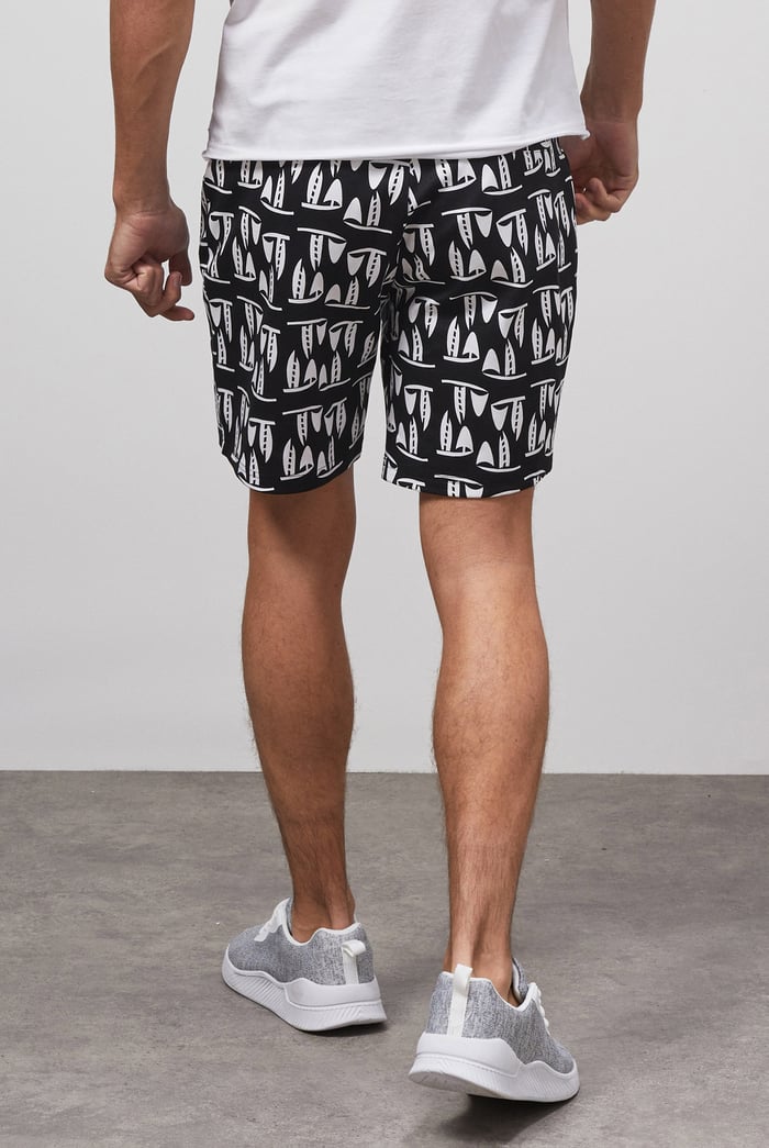 Printed Shorts With Zip Pocket