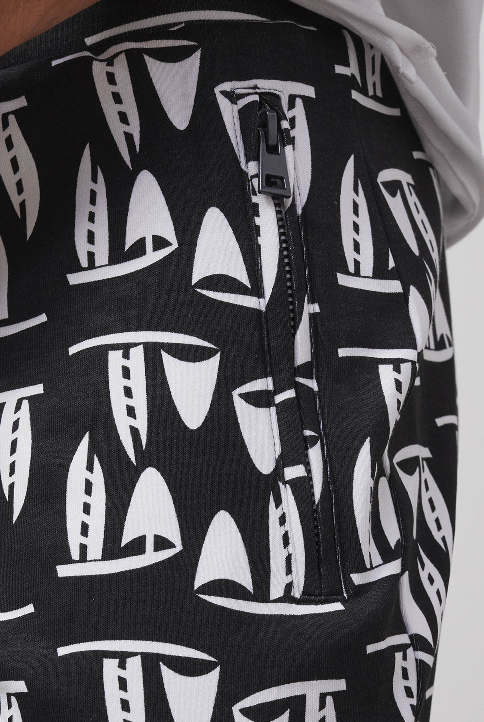 Printed Shorts With Zip Pocket