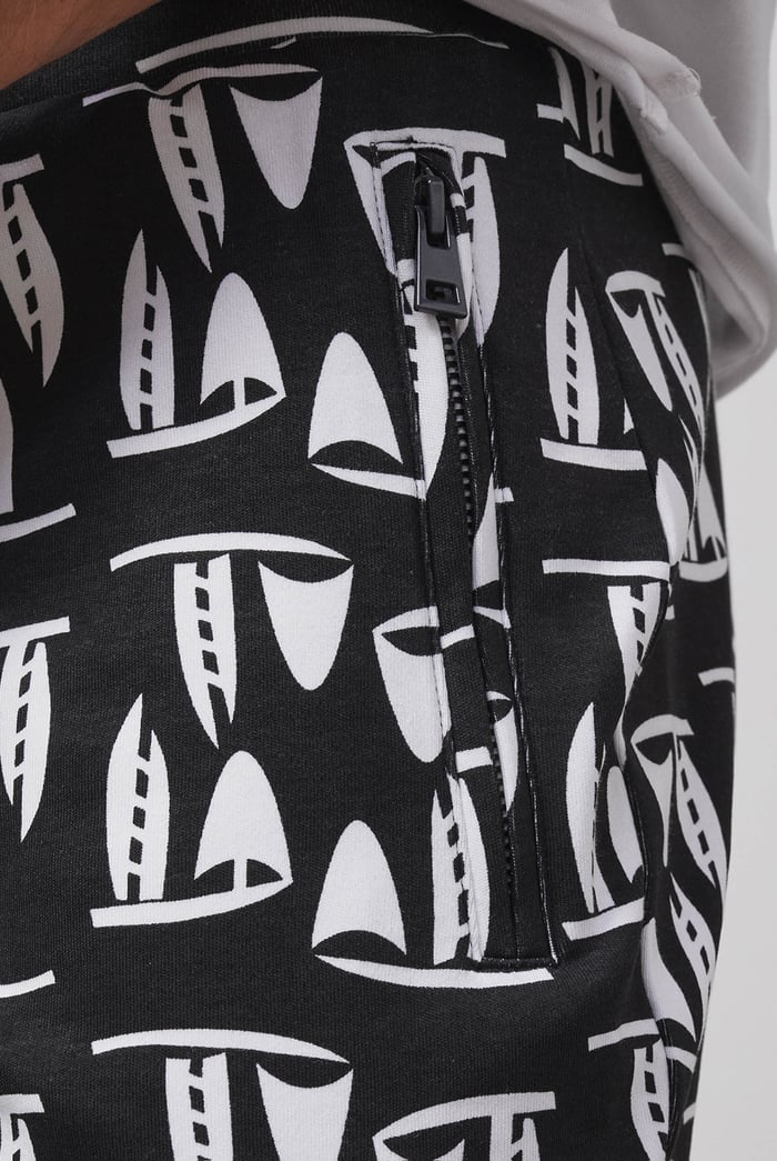 Printed Shorts With Zip Pocket