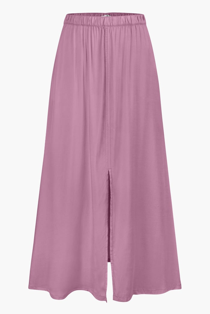 A-Line Maxi Skirt with Front Slit