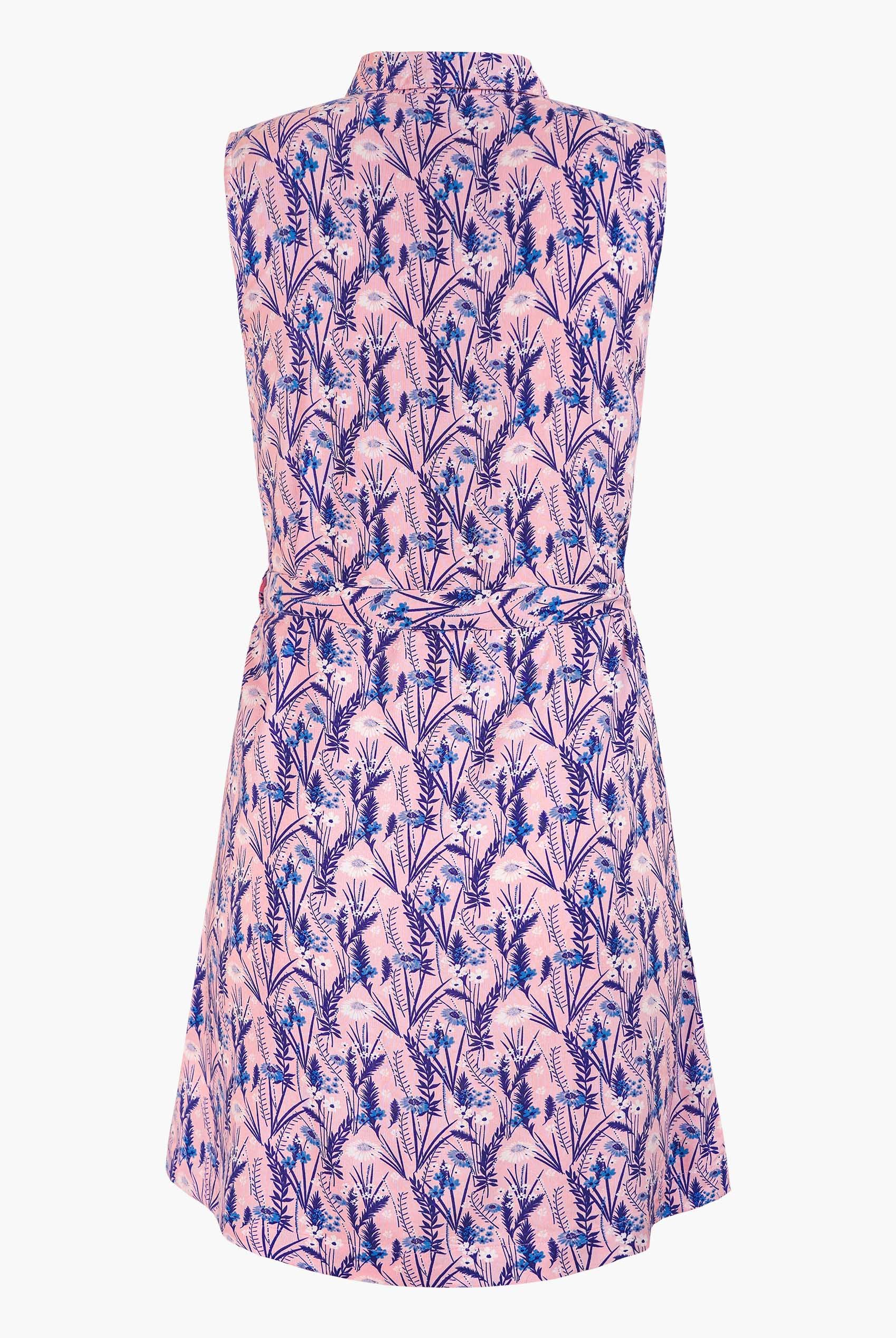Wild Garden Print Button-Through Shirt Dress