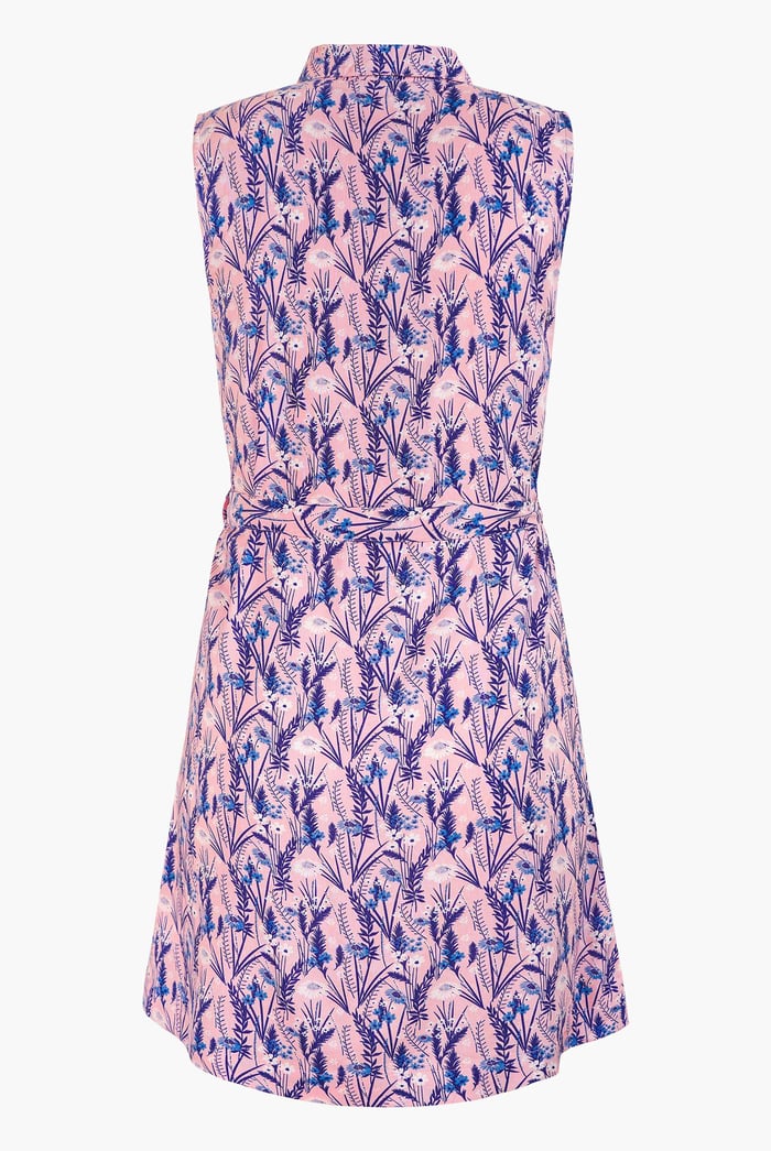 Wild Garden Print Button-Through Shirt Dress