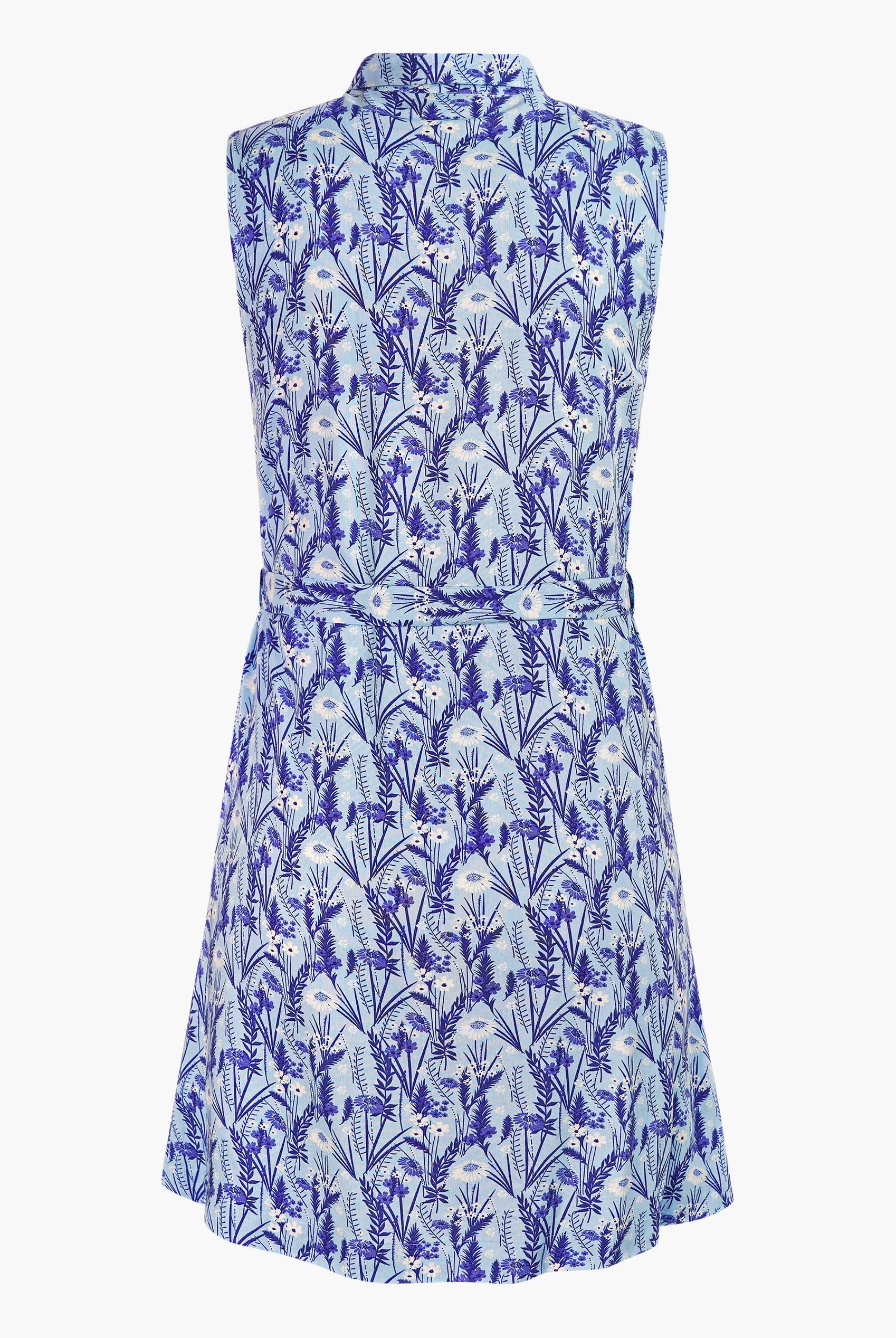 Wild Garden Print Button-Through Shirt Dress