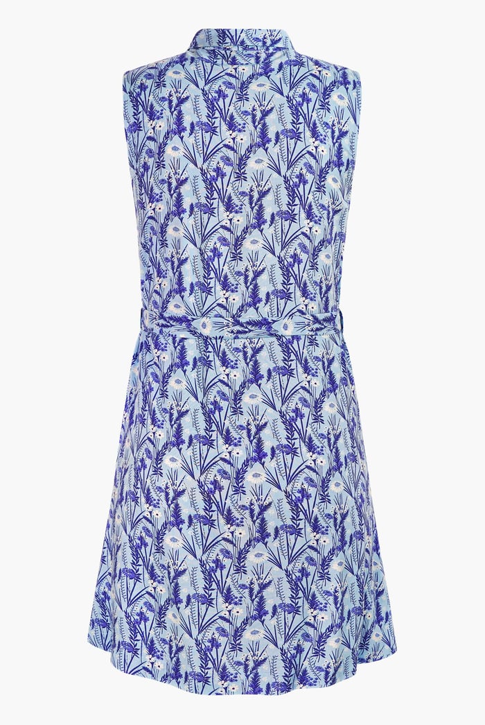 Wild Garden Print Button-Through Shirt Dress