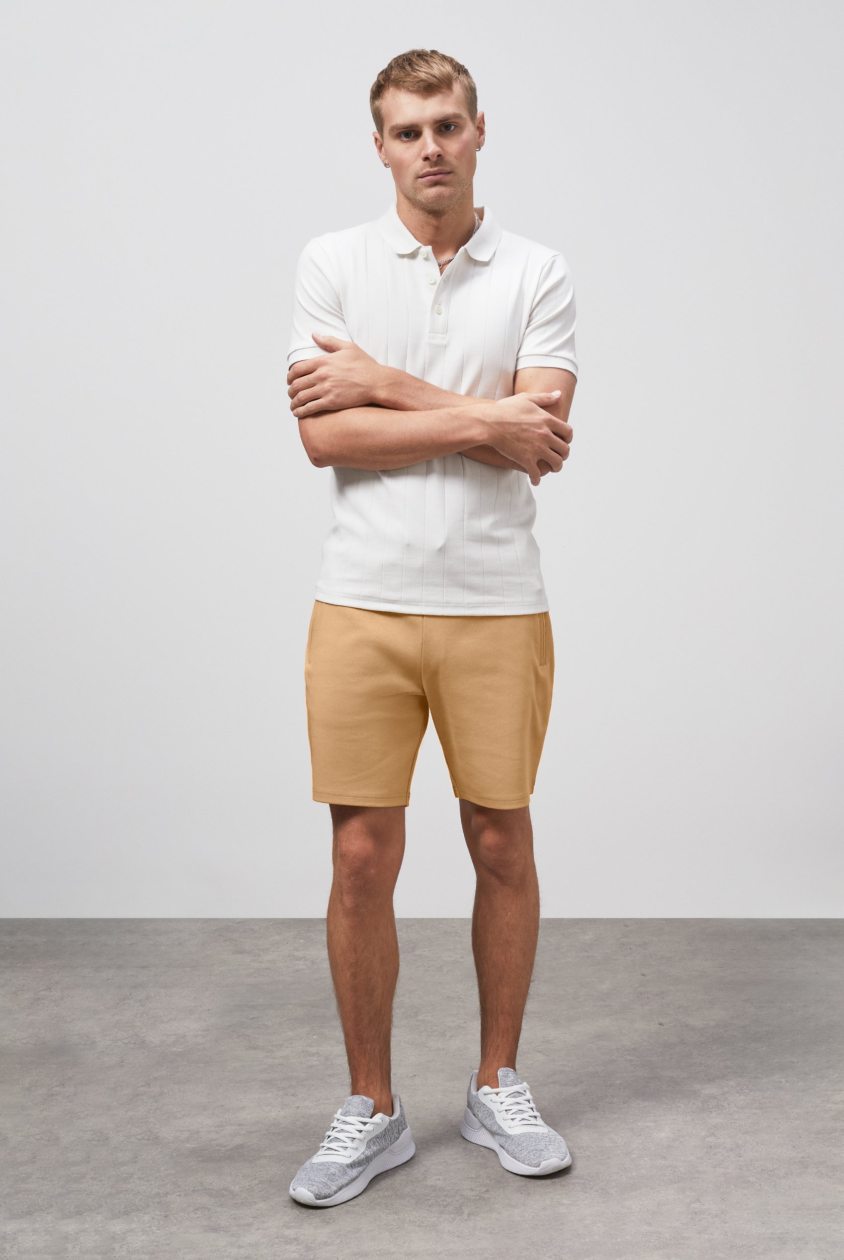 Mens Jersey Shorts With Zip Pocket