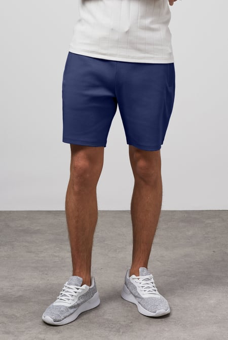 Mens Khaki Jersey Shorts With Zip Pocket